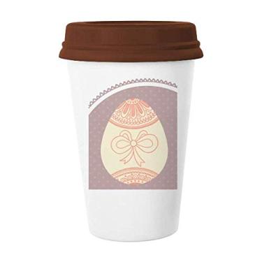 Imagem de Caneca de ovo colorida fofa para o dia de Páscoa, religião do dia de Páscoa, copo de cerâmica