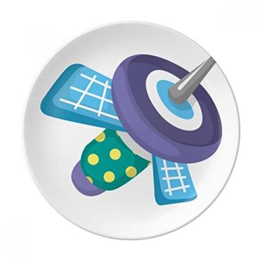 Imagem de Placa de satélite de monstro alienígena decorativa de porcelana salver louça de jantar