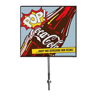 Imagem de Cabideiro Coca-Cola Coke Pop Up Coke Colorido em Vidro - Urban - 21x13 cm