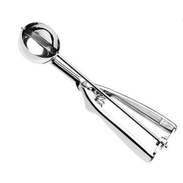 Imagem de COLHER PEGADOR DE SORVETE EM INOX COM EXTRATOR EJETOR DE BOLAS PROFISSIONAL