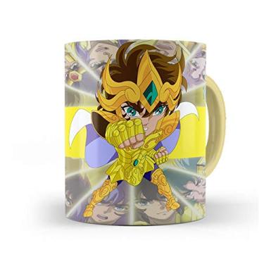 Imagem de Caneca Cavaleiros do Zodíaco de Ouro Leão