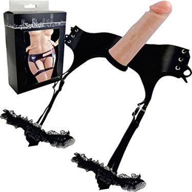 Imagem de Cinta com Prótese Strap On Dildo Toy Fashion Sex Night inNamorata Gótico Arnês Punk