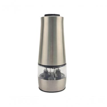 Imagem de Moedor Elétrico Pimenta Sal Temperos Aço Inoxidável Acrílico