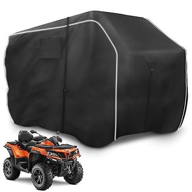 Imagem de Zenicham Capa para quadriciclo 600D - Capas de 4 rodas à prova d'água e à prova de vento para armazenamento externo, acessórios de capa de quatro rodas resistentes aptos para Polaris Yamaha Suzuki