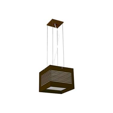 Imagem de Pendente Pequeno C Rasgo Maior 2 Lâmpadas Pantoja & Carmona, 60w 220v Café