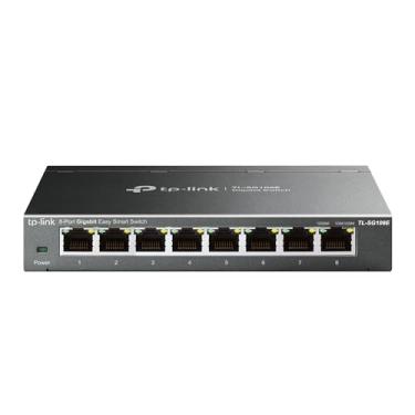 Imagem de TP-Link Switch Gigabit de 8 portas | Fácil de gerenciar | Plug & Play | Montagem em desktop/parede | Metal resistente com portas blindadas | Suporta QoS, Vlan, IGMP e LAG (TL-SG108E)