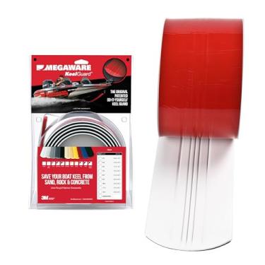 Imagem de Megaware Protetor de quilha autoadesivo DIY - Prolonga a vida útil do seu barco - Protege contra areia abrasiva, rochas e camas de ostras - 9 tamanhos de kit - 12,7 cm de largura (branco)