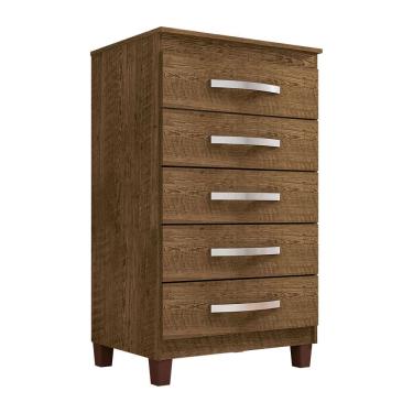 Imagem de Cômoda para Quarto 5 Gavetas Monique Malbec - Pallazio