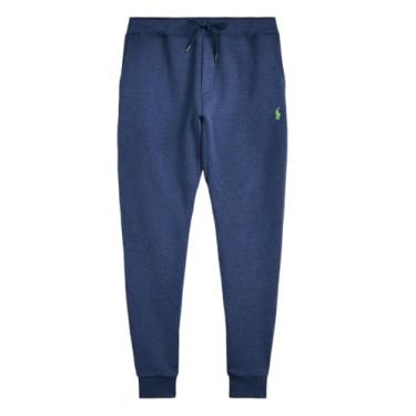 Imagem de POLO RALPH LAUREN Calça jogger masculina Double Kint, Azul-marinho mesclado, G