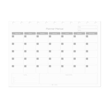 Imagem de Refil Caderno De Disco iscool Planner Mensal Classic Grande Branco