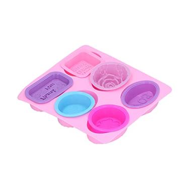 Imagem de Conjunto de Moldes de Silicone Portátil de 7 Unidades - Moldes de Bolo Multifuncionais - Perfeito para Assar, Máquinas de Lavar Louça, Ondas - Ideal para Festas, Piqueniques,