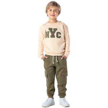 Imagem de Conjunto Vrasalon Infantil Inverno Malha Capuz E Calça NYC Masculino-Masculino
