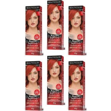 Imagem de Beauty Color Tintura 76.44 RUIVO ABSOLUTO TESTE 45gr (06 Unidades) Cor