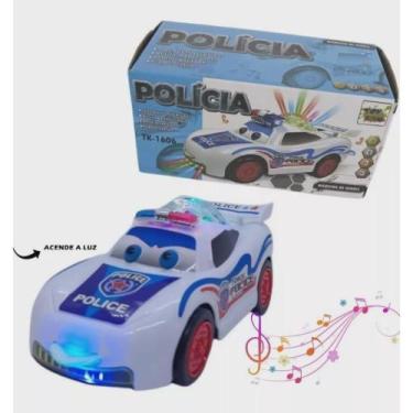 Imagem de Carinho Policial Brinquedo Infantil Mexe Olhos e Lingua Show De Luzes 