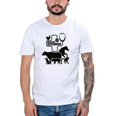 Imagem de Camiseta Country Masculina Algodão Medicina Veterinária Leve - Campero