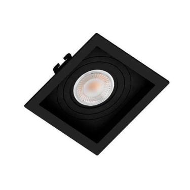 Imagem de Spot de Embutir PAR20 Recuado Quadrado + Lamp - Decorium, Preto