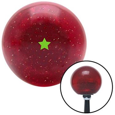 Imagem de American Shifter 141648 Manopla de câmbio de flocos de metal vermelho com inserção M16 x 1,5 (Dragon Ball Z verde - 1 estrela)