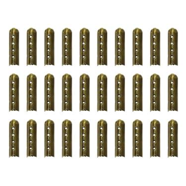 Imagem de Tupalizy 30 peças de agulhas para reparo de cadarços, paracorda, moletons com capuz, tênis, calçados, sapatos, pontas de renda, pontas de substituição de cabeça, Bronze, 4x23mm