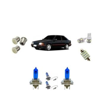 Imagem de Kit Lâmpada Super Branca Escort Alto Baixo Milha.. - Blue lion
