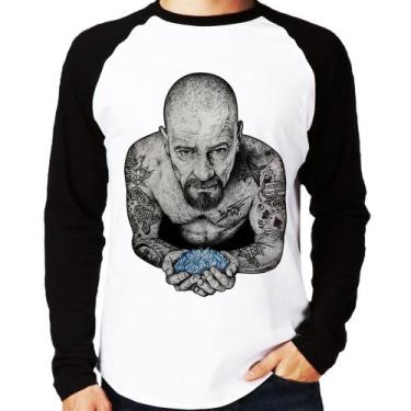Imagem de Camiseta Raglan Walter White Tattoo Heisenberg Manga Longa - Foca na M