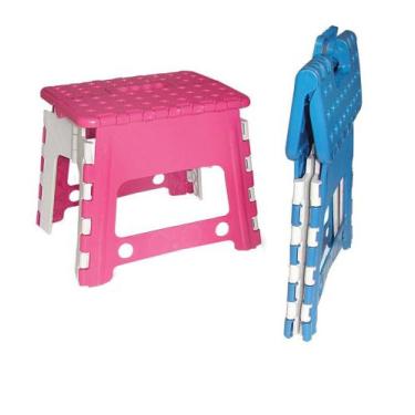 Imagem de Banqueta Dobrável Infantil Plástica Rosa - Antares