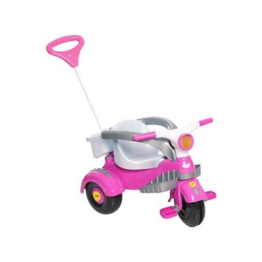 Imagem de Triciclo Infantil Calesita com Empurrador Classic - Buzina Porta Objet