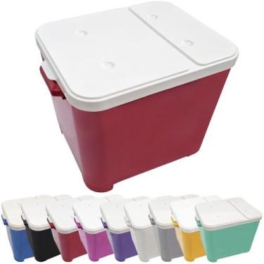 Imagem de Container Porta Ração Canister Plástico com Tampa Protege Conserva Fur