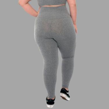 Imagem de Legging Calça Plus Size Peluciada Cintura Alta Suplex Macio - BLANCO S