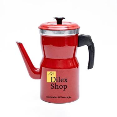 Imagem de Bule Cafeteira Café Chá Leite  Alumínio Bico Grande 1900 Ml - DA ALUMI