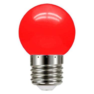 Imagem de Lâmpada Bolinha 7w Incandescente E-27 Vermelha 220v - BRASFORT