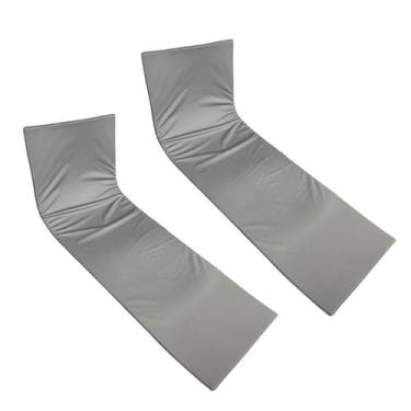 Imagem de Colchão Almofada Espreguiçadeira Piscina Cinza Impermeável 2un - Dream