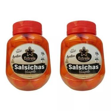 Imagem de Kit 2 Potes Salsicha Vinagrete em conserva Estrela 700g cada