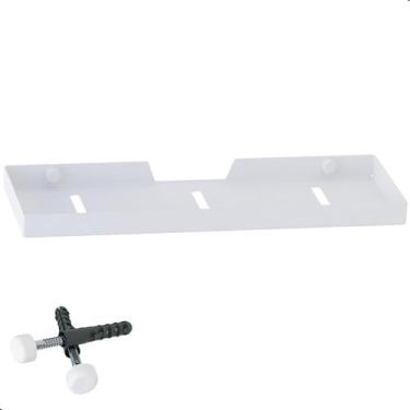 Imagem de Suporte Porta Shampoo Prateleira Branco De Parede Plus - MetalCromo