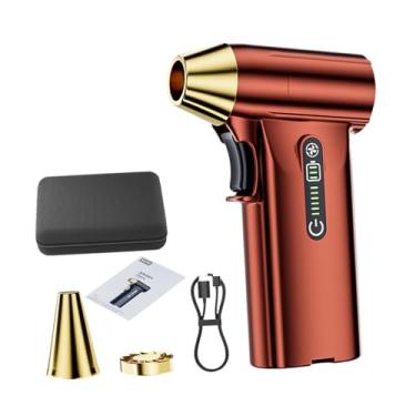 Imagem de XLWLLNJ Ventilador portátil de mão Mini soprador de ar potente para limpeza de teclado de computador, Vermelho