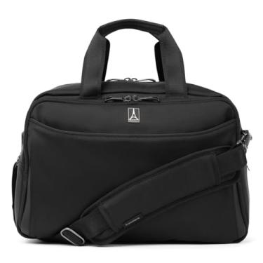 Imagem de Travelpro Bagagem leve clássica de tripulação, bolsa de viagem macia sob o assento, masculina e feminina, preta, Preto, Bolsa tiracolo clássica leve e macia para viagem sob o assento