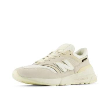 Imagem de New Balance Tênis unissex adulto 997r V1, Linho/sal marinho, 8 Wide Women/6.5 Men