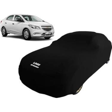 Imagem de Capa Para Cobrir Carro Gm Onix Joy Plus Tecido Helanca (Preto)