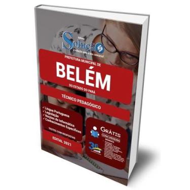 Imagem de Apostila Prefeitura de Belém - PA - Técnico Pedagógico - Editora Soluç