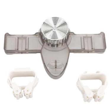 Imagem de Porta de Vassoura de Parede, Poderoso Organizador de Copos de Sucção Com Dois Cabides, Construção de Animais de Estimação Resistente para Banheiro, Cozinha, Lavanderia (Cinza