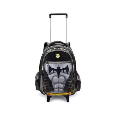 Imagem de Mochila De Rodinhas Escolar Infantil Spider Hero Aranha - Denlex, Pret