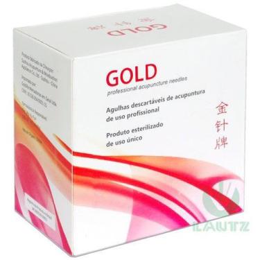 Imagem de Agulha de Acupuntura 30X40mm cx c/ 1000 unid Gold