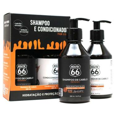 Imagem de Kit Shampoo + Condicionador de Cabelo Route 66 Carvão Ativado 250mL Viking