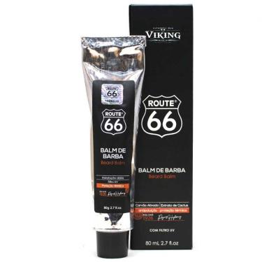 Imagem de Balm de Barba Route 66 com Proteção Térmica e Carvão Ativado 80mL Viking