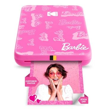 Imagem de KODAK Impressora de fotos Barbie Instant Smartphone Barbie – Portátil, colorida, sem fio – Fotos adesivas Zink 5 x 7,6 cm – Impressão a partir de dispositivos iOS e Android com aplicativo de edição