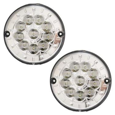 Imagem de KIT 2 Lanterna Traseira Ônibus Caminhão 125mm 10 LED 24V CR - Prime