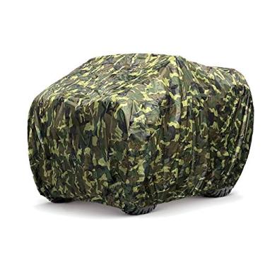 Imagem de EliteShield Capa de quadriciclo leve, à prova de intempéries, capa de quatro rodas resistente à água e ao vento para Polaris Kawasaki Yamaha Suzuki Honda Arctic Cat Can-Am, cor camuflada cabe até 203
