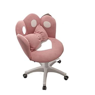 Imagem de Cadeira de computador quarto dormitório cadeira de computador escritório doméstico cadeira elevatória giratória corrimão traseira mesa de escrita cadeira de molho cadeira de maquiagem (cor: 1)
