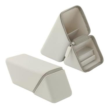 Imagem de Estojo para caneta sônico, Caxsta, suporte portátil para caneta, largo, com gaveta, Greige FD-2045-GR