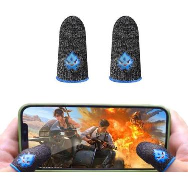 Imagem de kit 4 Luvas De Dedo Gamer Pra Jogar Free Fire Semi Pro Para Jogar COD 