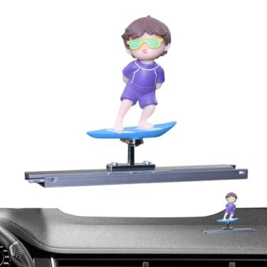 Imagem de Painel de carro brinquedo trêmulo, painel bobblehead,Painel de carro de desenho animado deslizamento de brinquedos - Divertido Ornamento de Escultura para Surfando para Caminhões para caminhões Festa